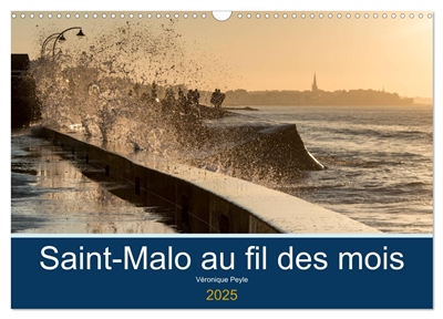 Saint-Malo au fil des mois (Calendrier mural 2025 DIN A3 vertical), CALVENDO calendrier mensuel : Promenades au bord de la mer