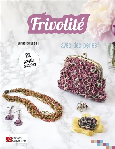 Frivolité : avec des perles