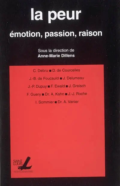 La peur : émotion, passion, raison