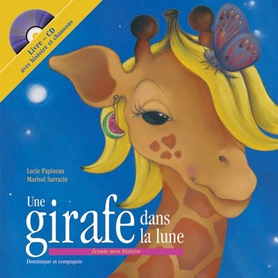 Une girafe dans la lune