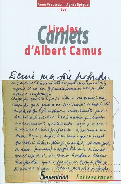 Lire les carnets d'Albert Camus