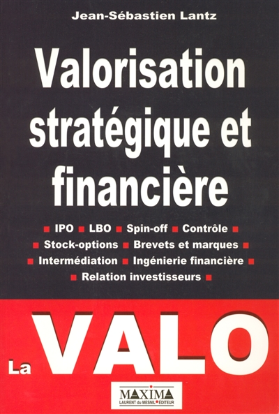 Valorisation stratégique et financière : IPO, LBO, Spin-off, contrôle, stock-options, brevets et marques, intermédiation, ingénierie financière, relation investisseurs