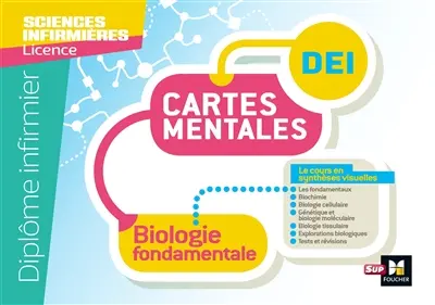 Biologie fondamentale UE 2.1 : cartes mentales : diplôme infirmier, IFSI, licence
