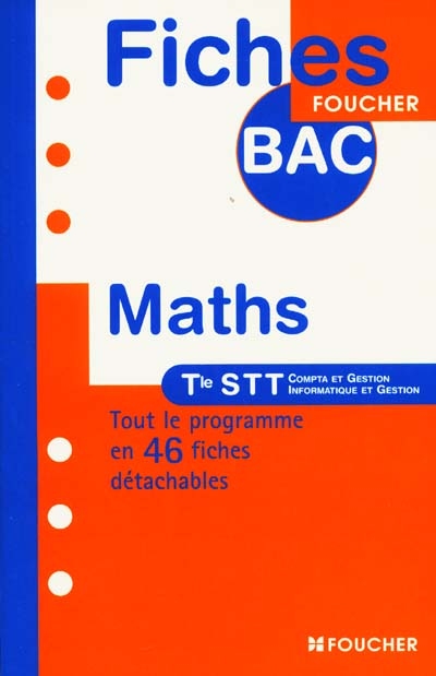 Mathématiques : terminale STT