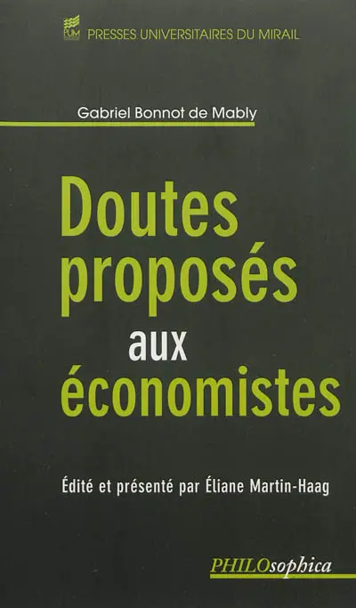 Doutes proposés aux économistes