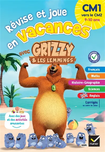 Cahier de vacances Grizzy et les lemmings : CM1 vers le CM2