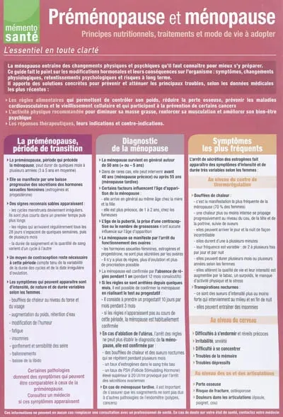 Préménopause et ménopause : principes nutritionnels, traitements et mode de vie à adopter