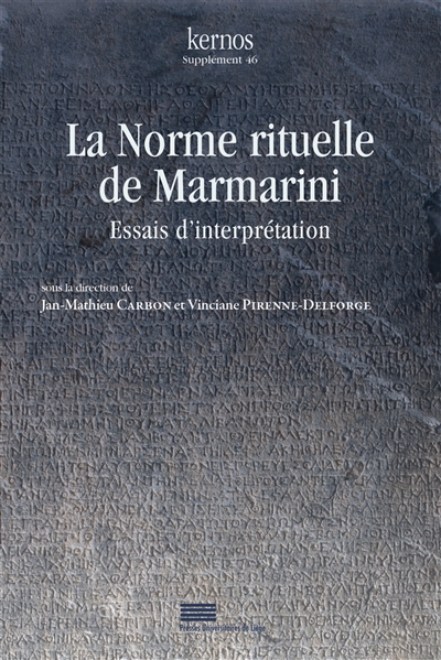 La norme rituelle de Marmarini : essais d'interprétation