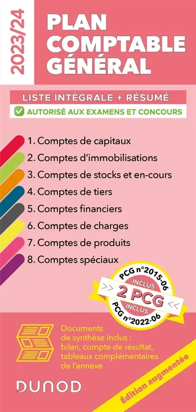 Plan comptable général 2023-2024 : liste intégrale + résumé