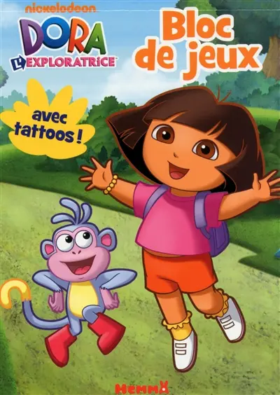 Dora l'exploratrice : bloc de jeux avec tattoos !
