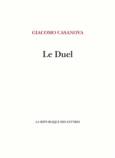 Le duel : essai sur la vie de J. C. Vénitien