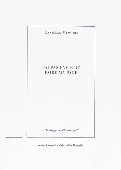 J'ai pas envie de faire ma page