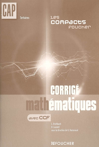 Mathématiques CAP tertiaires : corrigé