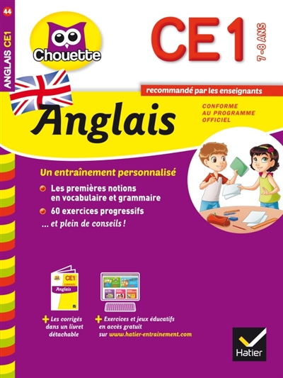 Anglais CE1, 7-8 ans
