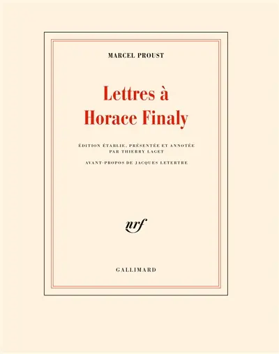 Lettres à Horace Finaly