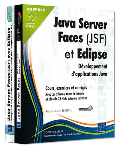 Java Server Faces (JSF) et Eclipse, coffret de 2 livres : développement d'applications Java