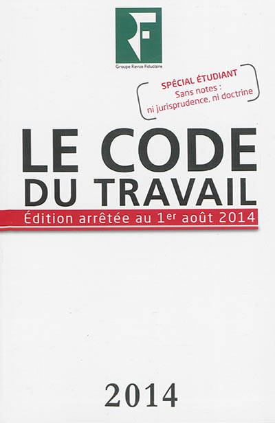 Le code du travail 2014