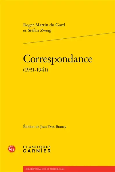 Correspondance (1931-1941)