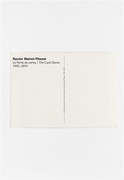 La partie de cartes : 1995-2019. The card game : 1995-2019