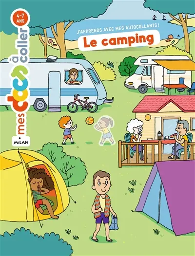 Le camping : autocollants