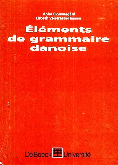 Eléments de grammaire danoise