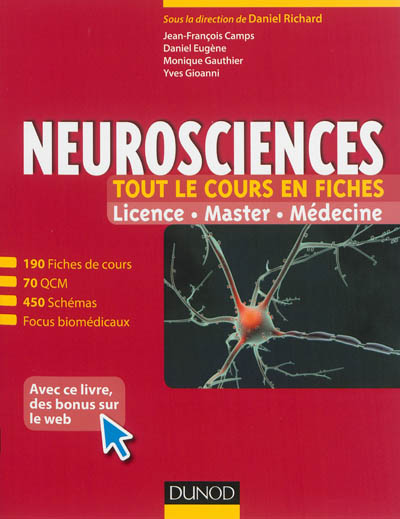 Neurosciences : tout le cours en fiches : licence, master, médecine