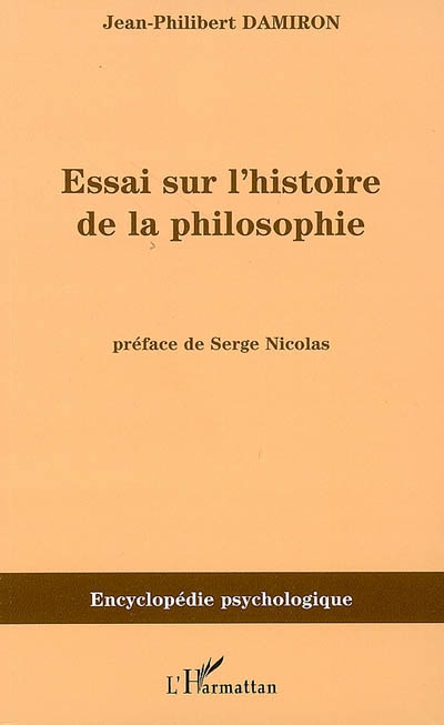 Essai sur l'histoire de la philosophie