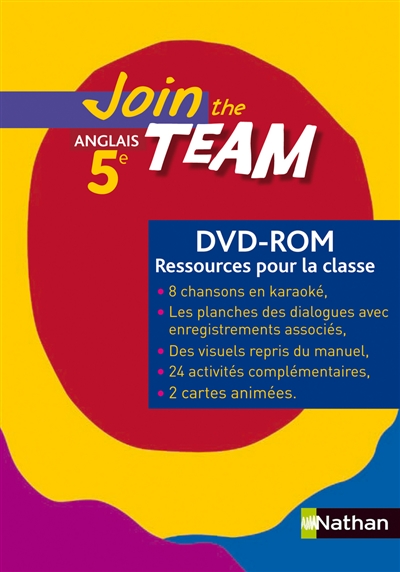 Join the team 5e : DVD ROM Ressources pour la classe