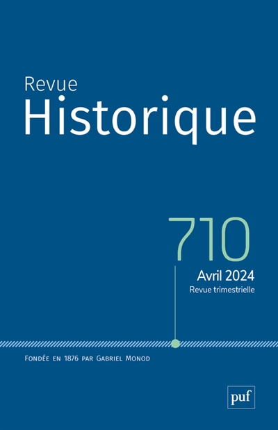 Revue historique, n° 710