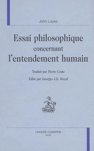 Essai philosophique concernant l'entendement humain
