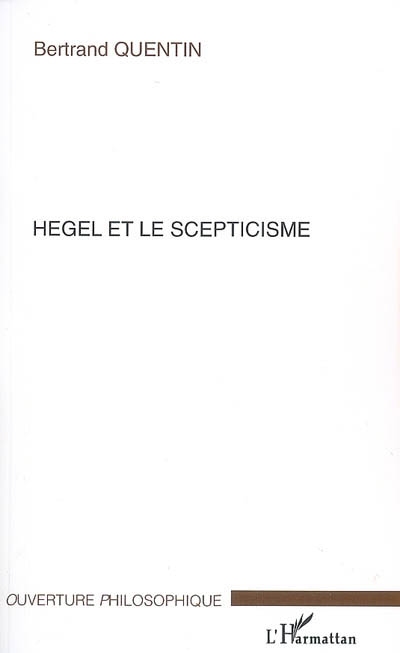 Hegel et le scepticisme