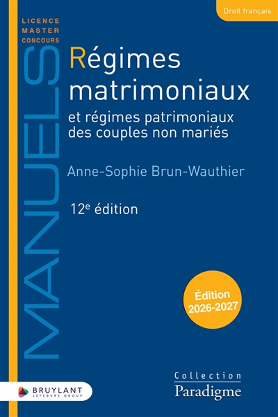 Régimes matrimoniaux et...