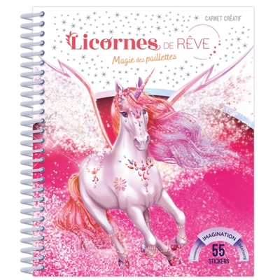 Licornes de rêve : Mini-carnet Magie des paillettes