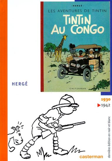 Les aventures de Tintin et Milou en noir et blanc