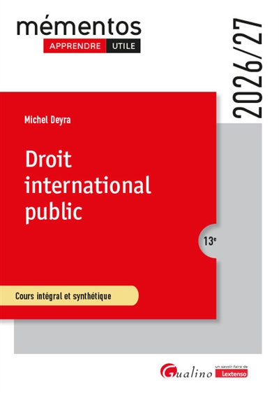 Droit international public...