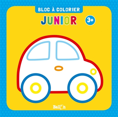 Bloc à colorier junior : voiture