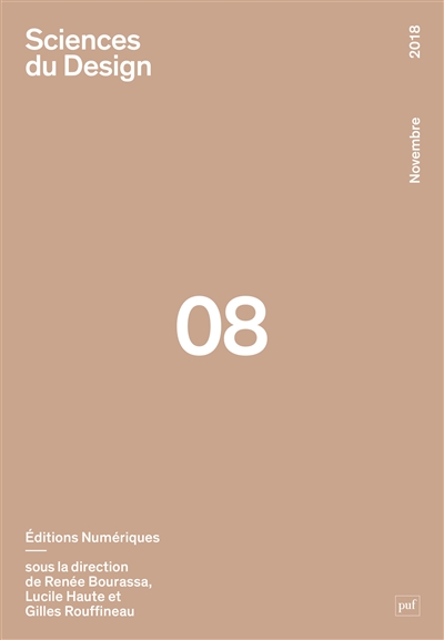 Sciences du design, n° 8. Editions numériques
