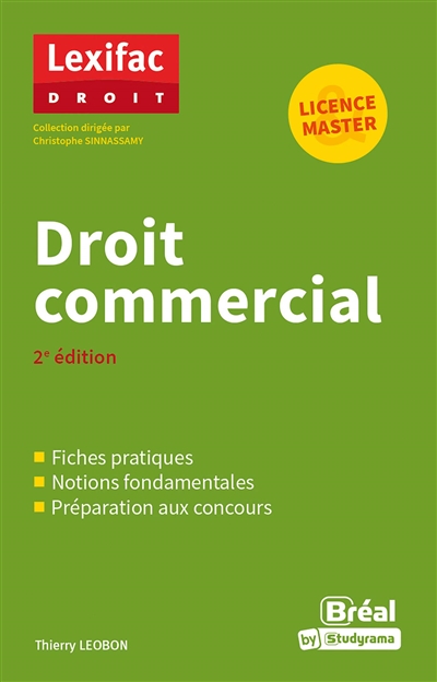 Droit commercial : licence, master