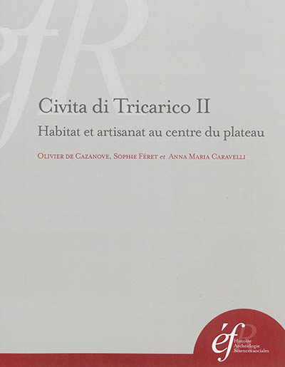 Civita di Tricarico. Vol. 2. Habitat et artisanat au centre du plateau