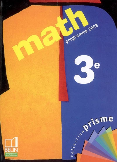 Math 3e : programme 2008