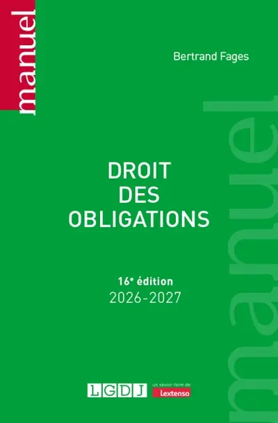 Droit des obligations : 2026-2027