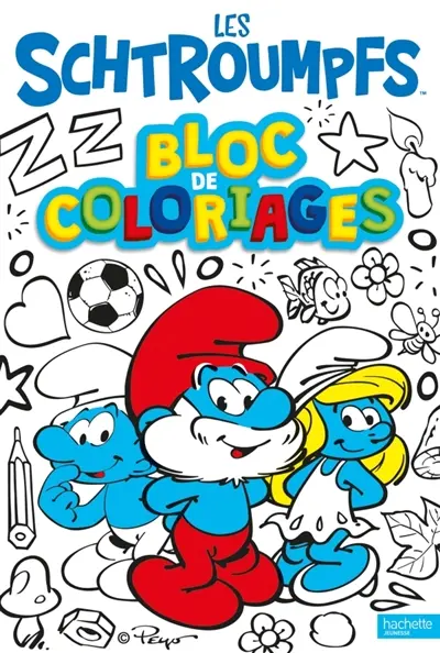 Les Schtroumpfs : bloc de coloriages