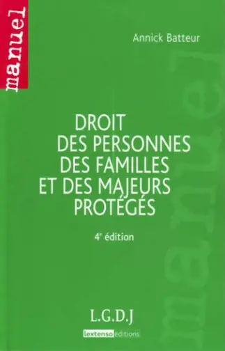 Droit des personnes, des familles et des majeurs protégés