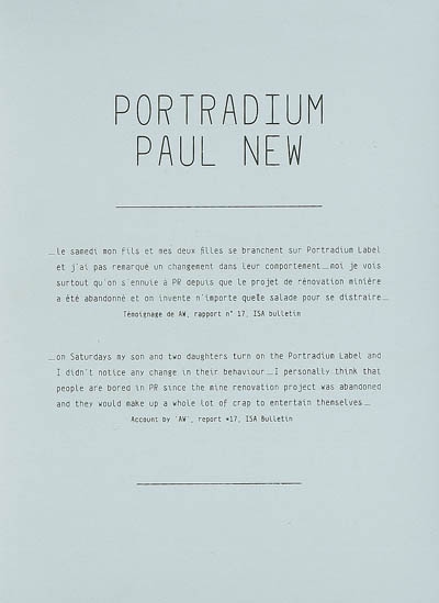 Portradium, Paul New