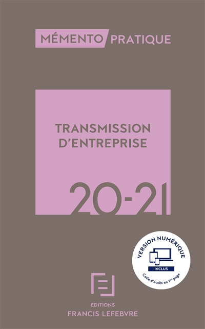 Transmission d'entreprise 2020-2021