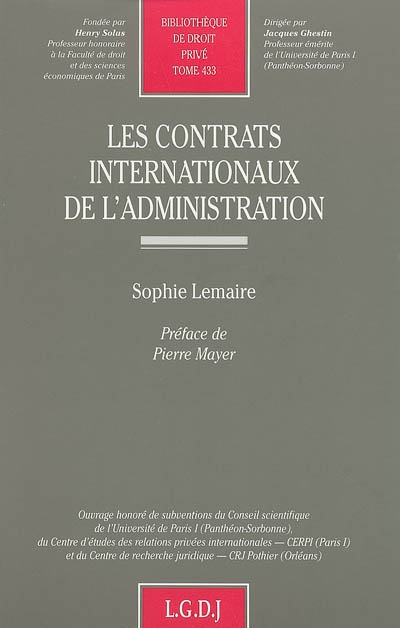 Les contrats internationaux...