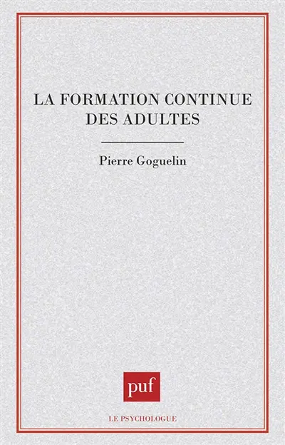 La Formation continue des adultes