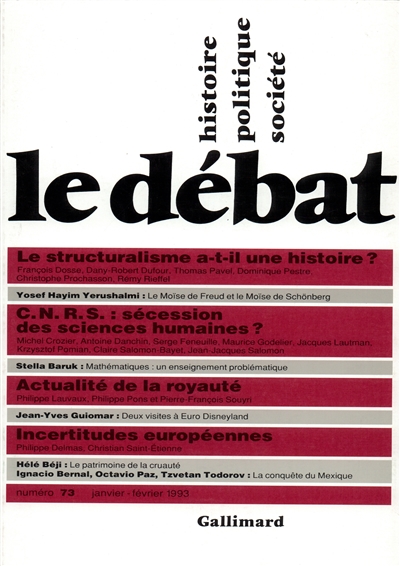 Débat (Le), n° 73