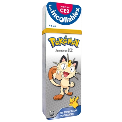 Les incollables, Pokémon : je rentre en CE2, 7-8 ans : du CE1 au CE2