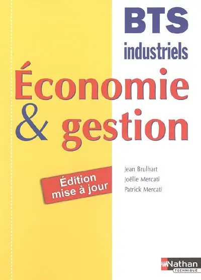 Economie & gestion, BTS industriels